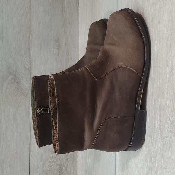 Olukai Womens Kaona II Ankle Side zip Leather Boots shoes sz 7.5 - Picture 2 of 10